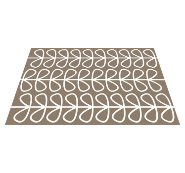 Geometrisch luspatroon Geometrische vinyl vloerkleed - TenStickers