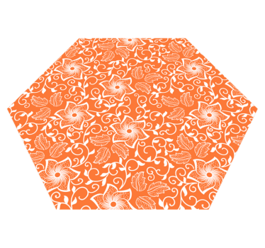 Bloemenornament vinyl tapijt bloemen en planten - TenStickers