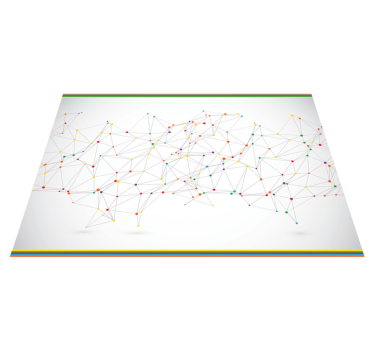 Geometrische verbindingen vinyl tapijt geometrisch - TenStickers