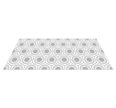 Zonnestralenpatroon vinyl tapijt geometrisch - TenStickers