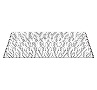 Geometrisch doolhofstructuur vinyl tapijt geometrisch - TenStickers