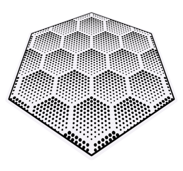 Stip cijfers geometrische tapijten - TenStickers