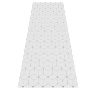 Geometrisch betegeld patroon vinyl tapijt tegels - TenStickers