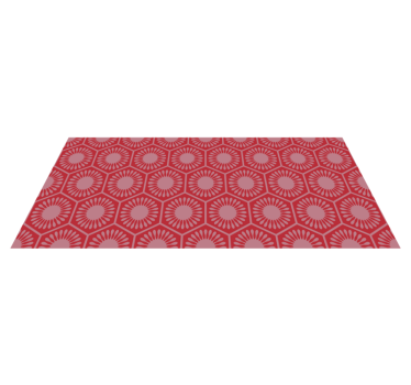 Cirkelvormig motiefensemble vinyl tapijt geometrisch - TenStickers