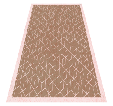 Geometrische eenvoud vinyl tapijt geometrisch - TenStickers