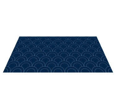 Vinyl tapijt geometrisch schelppatroon diepten - TenStickers