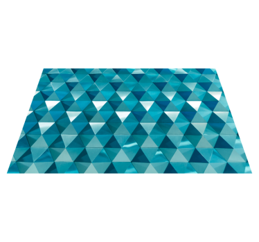 Driehoekige tegels vinyl tapijt geometrisch - TenStickers