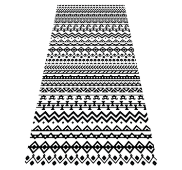 Tribal patroon decor vinyl tapijt wereldkaart - TenStickers