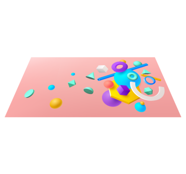 Geometrische vormenreeks vinyl tapijt geometrisch - TenStickers