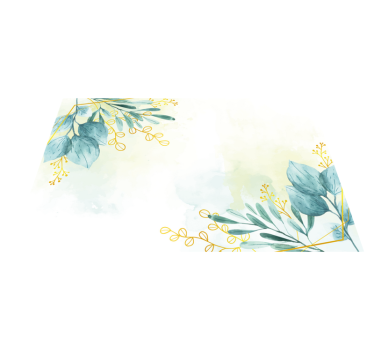 Botanische motief elegantie vinyl tapijt bloemen en planten - TenStickers