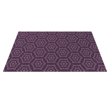 Symmetrisch patroon vinyl tapijt geometrisch - TenStickers