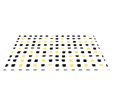 Levendige vierkante motieven vinyl tapijt geometrisch - TenStickers