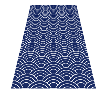 Golvend lijnenpatroon vinyl tapijt geometrisch - TenStickers