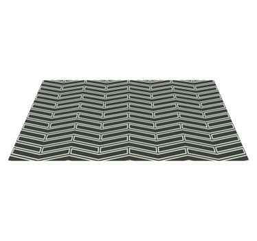 Chevron-lijnen vinyl tapijt geometrisch - TenStickers