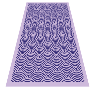 Golvend lijnpatroon vinyl tapijt geometrisch - TenStickers
