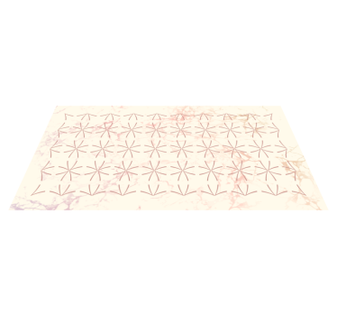 Geometrisch sterpatroon vinyl tapijt woonkamer - TenStickers
