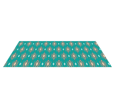 Geometrische patroonloper vinyl tapijt geometrisch - TenStickers
