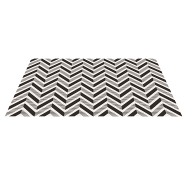Chevron-intriges vinyl tapijt geometrisch - TenStickers