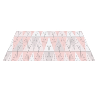 Geometrische lineariteit vinyl tapijt geometrisch - TenStickers