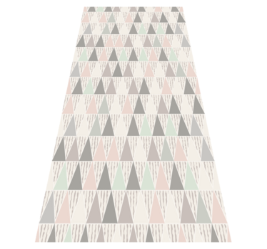Driehoekige geometrische vinyl tapijt geometrisch - TenStickers