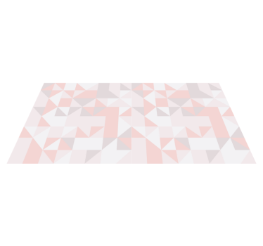 Geometrisch pastelmotief vinyl tapijt geometrisch - TenStickers