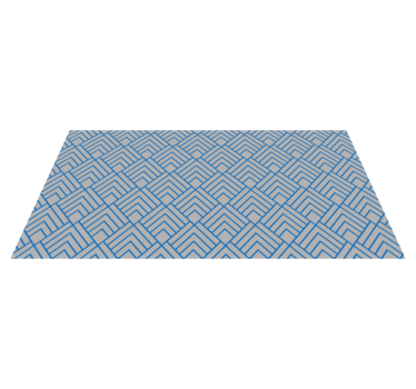 Chevron lijnenpatroon vinyl tapijt geometrisch - TenStickers