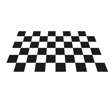 Dambord zwart en wit vinyl vloerkleed keuken - TenStickers
