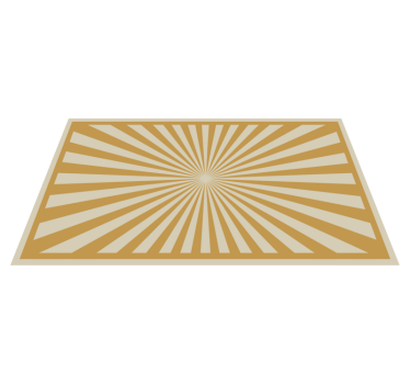 Stralend burst-patroon vinyl tapijt geometrisch - TenStickers
