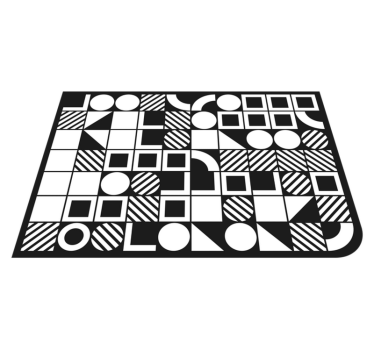 Geometrische vormen balanceren vinyl tapijt geometrisch - TenStickers