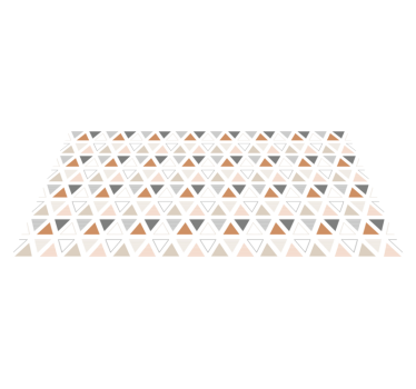 Driehoekig patroonontwerp vinyl tapijt geometrisch - TenStickers