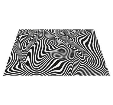 Optisch golfpatroon vinyl tapijt geometrisch - TenStickers