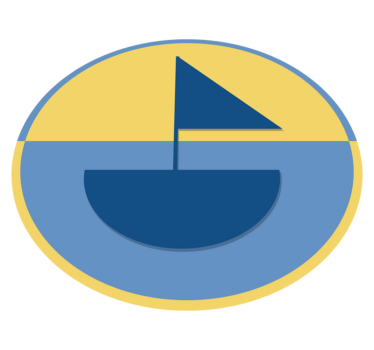 Geometrische zeilbootstructuur vinyl tapijt geometrisch - TenStickers
