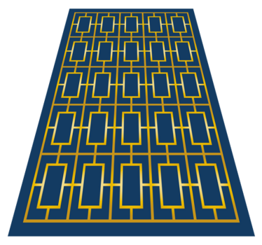 Geometrische verfijning vinyl tapijt geometrisch - TenStickers
