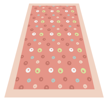 Abstract stippenpatroon vinyl tapijt woonkamer - TenStickers