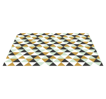 Driehoekige mozaïekopstelling vinyl tapijt geometrisch - TenStickers