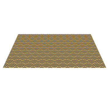 Golvend patroon vinyl tapijt geometrisch - TenStickers