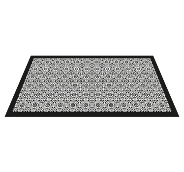 Vinyl vloerkleed tegels hydraulisch - TenStickers
