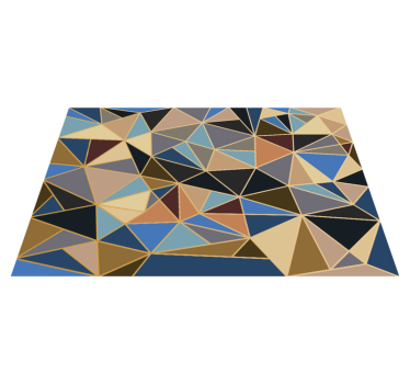 Mozaïek vinyl vloerkleed Geometrisch veelkleurig mozaïek - TenStickers