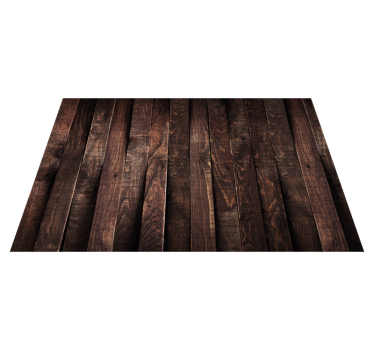 Donkere houten planken vinyl tapijt woonkamer - TenStickers