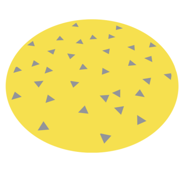 Geel driehoekig ontwerp vinyl tapijt geometrisch - TenStickers