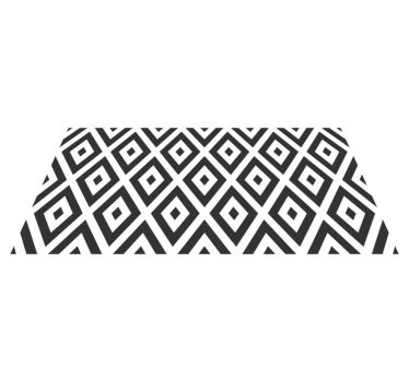Diamant arrangement vinyl tapijt geometrisch - TenStickers