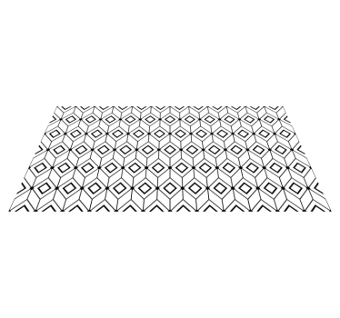 Moderne diamantelementen vinyl tapijt geometrisch - TenStickers