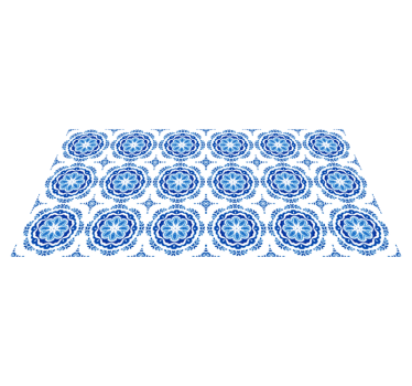 Hydraulische tegels vinyl tapijt Napels cirkels - TenStickers