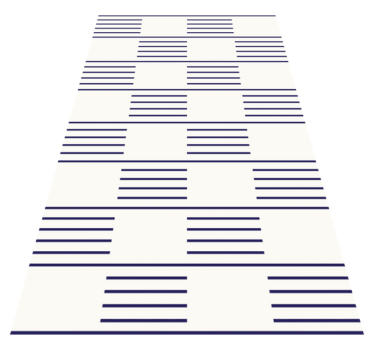 Stijlvolle lineaire patronen vinyl tapijt woonkamer - TenStickers