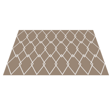 Kruisende diamanten vinyl tapijt geometrisch - TenStickers