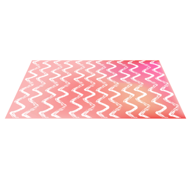 Zigzagpatroon lay-out vinyl tapijt geometrisch - TenStickers