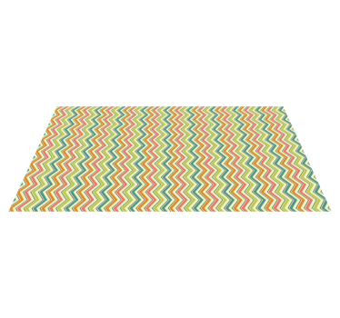 Chevron zigzagmotief vinyl tapijt geometrisch - TenStickers