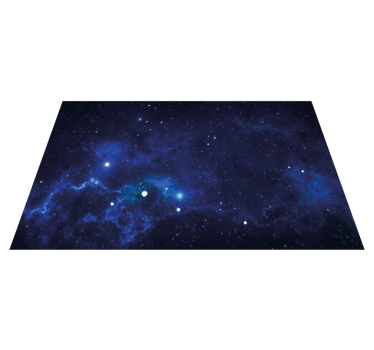 Moderne vinyl tapijt Heldere sterren met blauwe ruimte - TenStickers
