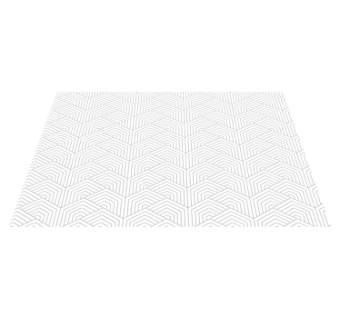 Grijs zeshoekpatroon vinyl tapijt geometrisch - TenStickers
