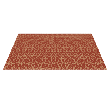 Gebogen golfpatroon vinyl tapijt geometrisch - TenStickers